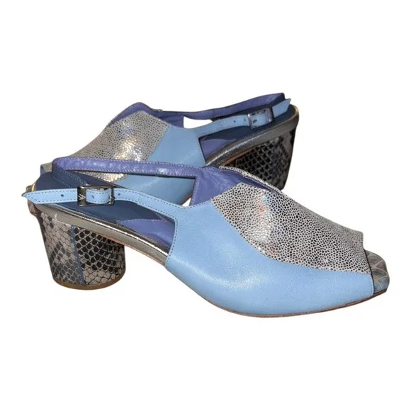 Altura Siete Iris Slingback Heels Handmade in Mexio US sz 8